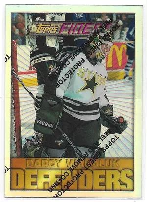 1995-96 Finest Refractors #156 Darcy Wakaluk (Silver, Defenders)