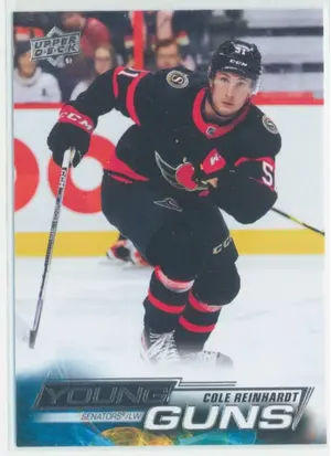 2022-23 UPPER DECK - COLE REINHARDT #458 YOUNG GUNS