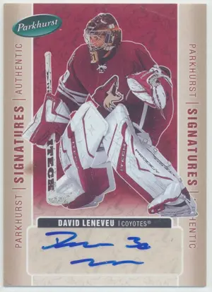 2005-06 PARKHURST - DAVID LENEVEU #DL SIGNATURES