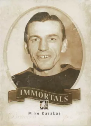 2013-14 BETWEEN THE PIPES - MIKE KARAKAS #I-18 IMMORTALS