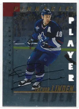 1997-98 Be A Player Autographs Die-Cut #9 Trevor Linden