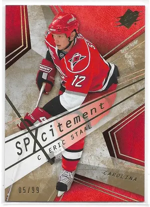 2008-09 SPx SPXcitement Spectrum #X15 Eric Staal (05/99)