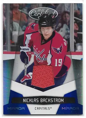 2010-11 Certified Mirror Blue Materials #149 Nicklas Backstrom (044/100)