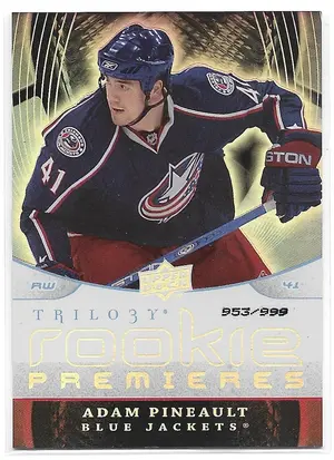 2008-09 Trilogy #144 Adam Pineault RC (953/999)