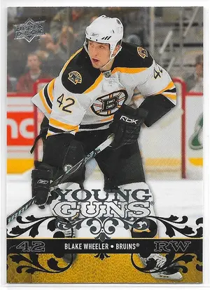 2008-09 Upper Deck #202 Blake Wheeler RC (Young Guns)