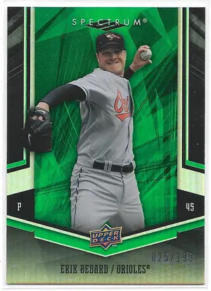 2008 Spectrum Green #9 Erik Bedard (025/199)