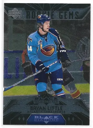 2007-08 Black Diamond #199 Bryan Little RC (Quad Diamond, Rookie Gems)