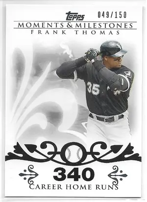 2008 Topps Moments & Milestones #3 Frank Thomas (049/150)