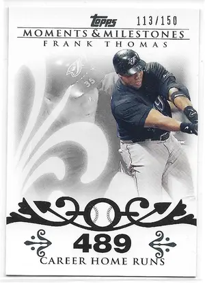 2008 Topps Moments & Milestones #3 Frank Thomas (113/150)