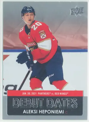2021-22 UPPER DECK - ALEKSI HEPONIEMI #DD-16 DEBUT DATES