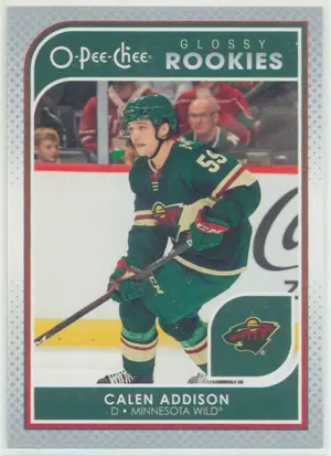 2021-22 UPPER DECK - CALEN ADDISON #R-17 O-PEE-CHEE GLOSSY ROOKIES