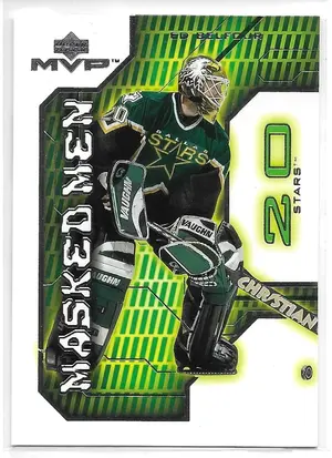 2001-02 MVP Masked Men #MM2 Ed Belfour