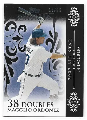 2008 Topps Moments & Milestones Black #27 Magglio Ordonez (15/25)