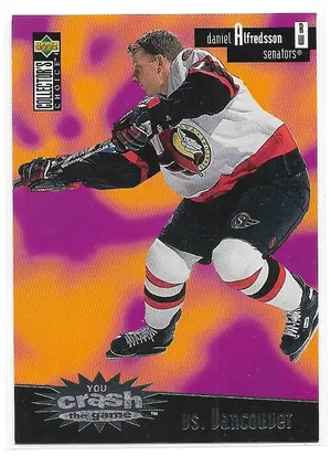 1996-97 Collector's Choice You Crash The Game #C13 Daniel Alfredsson (vs. Vancouver)