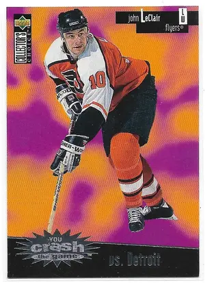 1996-97 Collector's Choice You Crash The Game #C12 John LeClair (vs. Detroit)