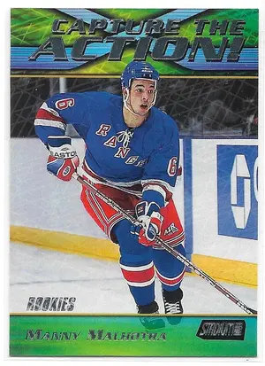 1999-00 Stadium Club Capture The Action #CA6 Manny Malhotra