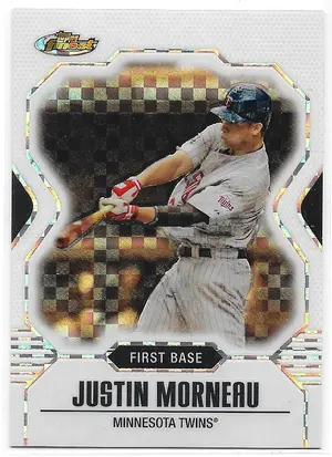 2007 Finest X-fractor #84 Justin Morneau (12/25)