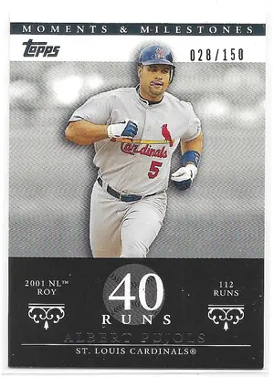 2007 Topps Moments & Milestones #4 Albert Pujols (028/150)