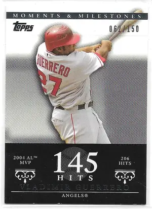 2007 Topps Moments & Milestones #41 Vladimir Guerrero (062/150)