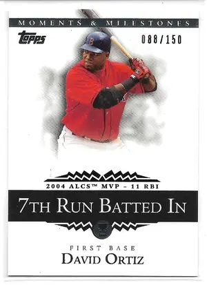 2007 Topps Moments & Milestones #105 David Ortiz (088/150)