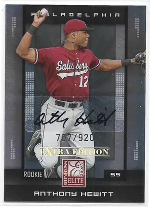 2008 Donruss Elite Extra Edition #104 Anthony Hewitt (707/920)