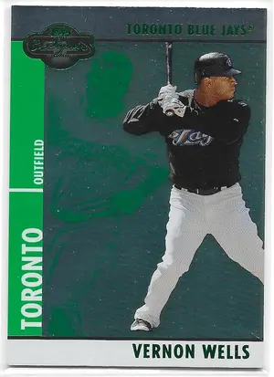 2008 Topps Co-Signers Silver Green #030 Vernon Wells (088/200)