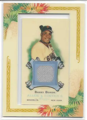 2006 Allen & Ginter Relics #AGR-BB Barry Bonds