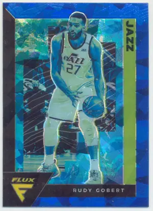 2020-21 Panini Flux - Rudy Gobert #170 Blue Cracked Ice Prizm Parallel