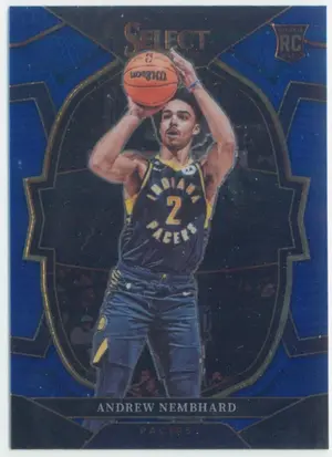 2022-23 Panini Select - Andrew Nembhard #77 Concourse RC Blue Parallel