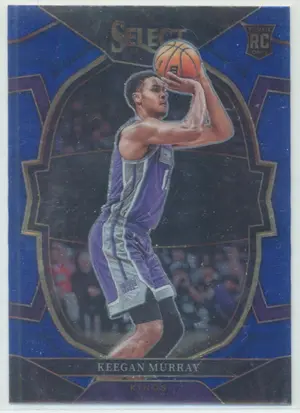 2022-23 Panini Select - Keegan Murray #81 Concourse RC Blue Parallel