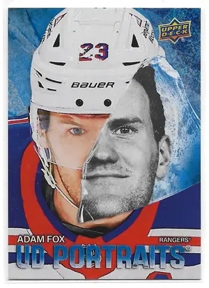 2025-26 Upper Deck UD Portraits Speckle #P-2 Adam Fox