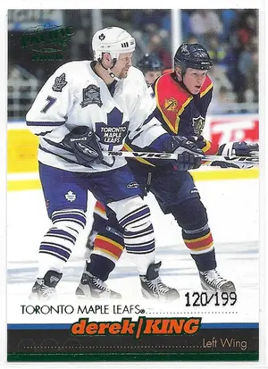 1999-00 Pacific Emerald Green #410 Derek King (120/199)