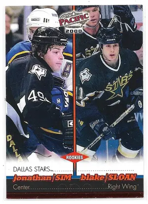 1999-00 Pacific Red #133 Jonathan Sim & Blake Sloan RC