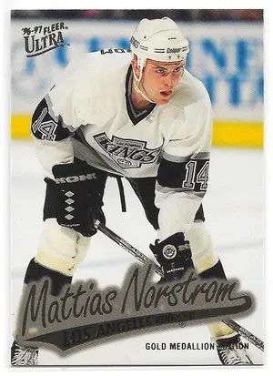 1996-97 Ultra Gold Medallion #G-80 Mattias Norstrom