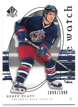2005-06 SP Authentic #259 Geoff Platt RC (1689/1999)