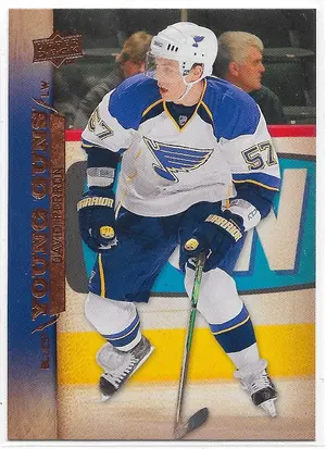2007-08 Upper Deck #496 David Perron RC (Young Guns)
