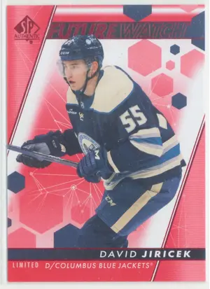 2022-23 SP AUTHENTIC - DAVID JIRICEK #151 FUTURE WATCH LIMITED RED