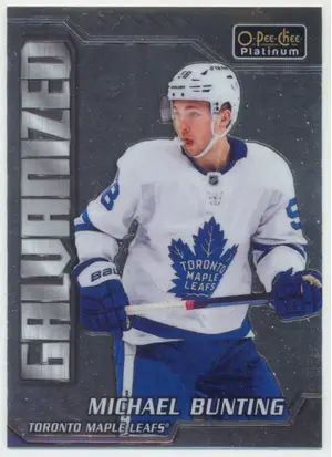 2022-23 O-PEE-CHEE PLATINUM - MICHAEL BUNTING #G-11 GALVANIZED
