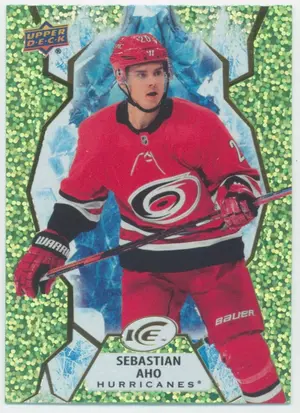 2021-22 UPPER DECK ICE - SEBASTIAN AHO #71 GREEN