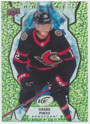 2021-22 UPPER DECK ICE - SHANE PINTO #142 ROOKIE GREEN