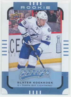 2015-16 UPPER DECK MVP - SLATER KOEKKOEK #176 ROOKIE