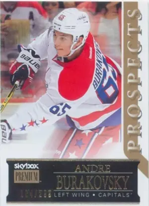 2014-15 FLEER SHOWCASE - ANDRE BURAKOVSKY #37 SKYBOX PREMIUM 104/299