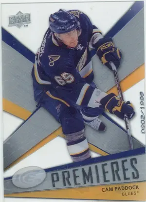 2008-09 ICE - CAM PADDOCK #113 PREMIERES ROOKIE 802/1999