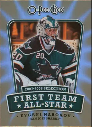 2008-09 O-PEE-CHEE - EVGENI NABOKOV #1ST-EN FIRST TEAM ALL-STAR