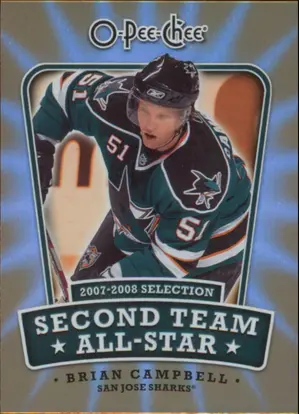 2008-09 O-PEE-CHEE - BRIAN CAMPBELL #2ND-BC SECOND TEAM ALL-STAR