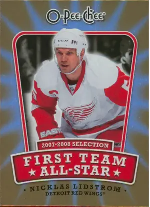 2008-09 O-PEE-CHEE - NICKLAS LIDSTROM #1ST-NL FIRST TEAM ALL-STAR
