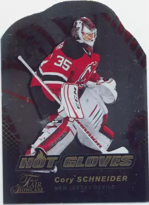 2016-17 FLEER SHOWCASE - CORY SCHNEIDER #HG6 HOT GLOVES