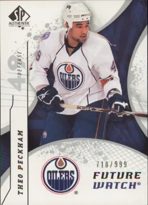 2008-09 SP AUTHENTIC - THEO PECKHAM #187 FUTURE WATCH 718/999