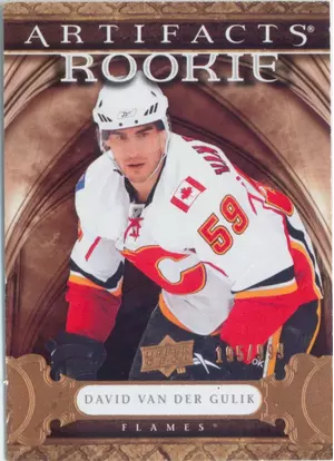 2009-10 ARTIFACTS - DAVID VAN DER GULIK #183 ROOKIE 195/999