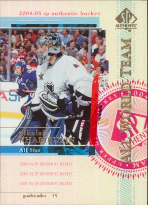 2004-05 SP AUTHENTIC - NIKOLAI KHABIBULIN #144 ALL WORLD TEAM